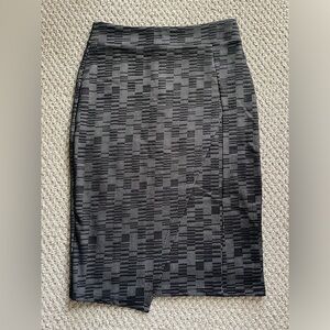 Anthropologie- Maeve Geometric Line Pencil Skirt